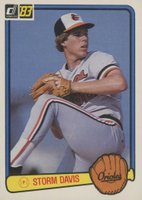 1983 Donruss #619 Storm Davis Baseball Card