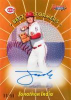 2018 Bowman's Best 1998 Best Performers Autographs #JI Jonathan India Gold Baseball Card