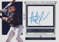 2019 Panini National Treasures Social Signatures #SS-FT Fernando Tatis Jr. Baseball Card