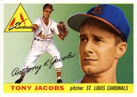 1955 Topps #183 Tony Jacobs Baseball Card