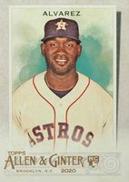 2020 Topps Allen & Ginter #118 Yordan Alvarez Baseball Card