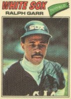 1977 Topps Cloth Stickers #18 Ralph Garr Baseball Card