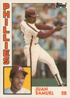 1984 Topps Traded Tiffany #105T Juan Samuel Baseball Card