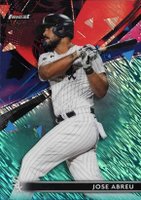 2021 Topps Finest #60 Jose Abreu Aqua Shimmer Refractor Baseball Card