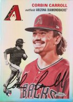 2023 Topps Chrome Platinum Anniversary #350 Corbin Carroll Refractor Baseball Card