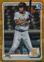 2020 Bowman Draft #BD65 Oneil Cruz Chrome-Gold Refractor Baseball Card
