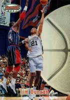 1997 Bowman's Best #106 Tim Duncan Refractor Basketball Card