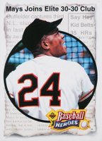 1993 Upper Deck Heroes Willie Mays #48 Willie Mays 1956-57 30-30 Club Baseball Card