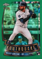 2023 Topps Chrome Youthquake #YQ20 Riley Greene Gold Baseball Card