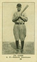 1917 Collins-McCarthy #30 Ty Cobb Baseball Card