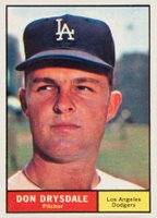 1961 Topps #260 Don Drysdale Baseball Card