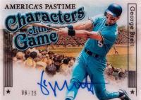 2023 Panini Chronicles America's Pastime Characters of the Game Signatures #COGGB George Brett Baseball Card