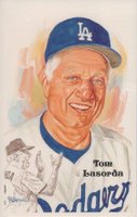 1999 Perez-Steele HOF Postcard #230 Tom Lasorda Baseball Card