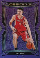 2023 Panini Obsidian #186 Yao Ming Electric Etch Purple Flood Basketball Card