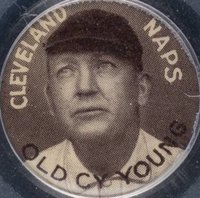 1910 Sweet Caporal Pins # Cy Young Old Cy Baseball Card