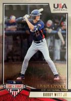 2019 Panini Stars & Stripes USA #89 Bobby Witt Jr. Longevity Base Baseball Card