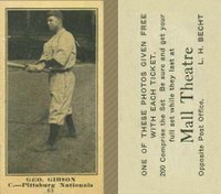 1916 Mall Theatre #68 Geo. Gibson Baseball Card
