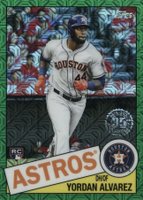 2020 Topps Update Silver Pack 1985 Chrome Promo #CPC1 Yordan Alvarez Green Refractor Baseball Card