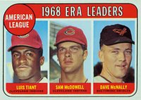1969 Topps #7 A.L. E.R.A. Leaders Baseball Card