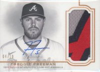 2020 Topps Dynasty Autographed Patch #FF1 Freddie Freeman Baseball Card