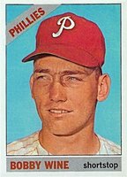 1966 Topps #284 Bobby Wine Baseball Card