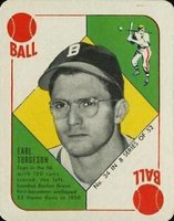 1951 Topps Blue Backs #34 Earl Torgeson Baseball Card
