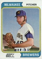 1974 Topps #261 Jerry Bell Baseball Card