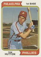 1974 Topps #443 Tom Hutton Baseball Card