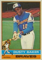 1976 Topps #28 Dusty Baker Baseball Card