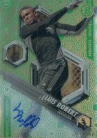 2018 Bowman High Tek #LR Luis Robert Autograph-Green Rainbow Baseball Card