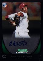 2011 Bowman Chrome #197 Aroldis Chapman Autograph Baseball Card