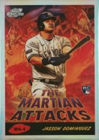 2024 Topps Chrome Cosmic the Martian Attacks #4 Jasson Dominguez Baseball Card