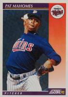 1992 Score Traded #102T Pat Mahomes Baseball Card