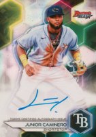 2023 Bowman's Best Best of 2023 Autographs #B23JCO Junior Caminero Refractor Baseball Card