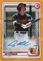 2020 Bowman Paper Prospect Autographs #PAAR Adley Rutschman Gold Baseball Card