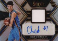 2022 Panini Select Rookie Jersey Autographs #RJACHG Chet Holmgren Basketball Card