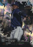 2019 Bowman Scouts' Top 100 Chrome #BTP3 Fernando Tatis Jr. Atomic Refractor Baseball Card