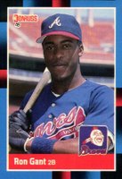1988 Donruss #654 Ron Gant Baseball Card