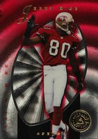 1997 Pinnacle Totally Certified #9 Jerry Rice Platinum Red Football Card