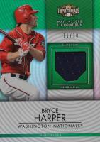 2012 Topps Triple Threads Unity Relics #206 Bryce Harper Emerald Baseball Card