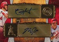 2013 Topps Supreme Dual Autograph #DA-HT Bryce Harper/Mike Trout Baseball Card