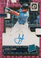 2022 Panini Donruss Optic Rated Rookie Signatures #RRSJL Josh Lowe Pink Velocity Baseball Card