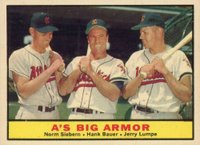 1961 Topps #119 A's Big Armor Baseball Card