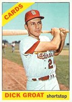 1966 Topps #103n Dick Groat No Trade Statement Baseball Card