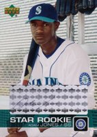 2003 Upper Deck Prospect Premieres #P7 Adam Jones Autograph Baseball Card