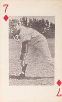1962 Pittsburgh Exhibits # Sandy Koufax 7 of Diamonds Baseball Card