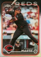 2024 Topps Chrome #177 Noelvi Marte Refractor Baseball Card
