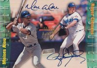 1999 Stadium Club CO-Signers #CS25 Roger Clemens/Moises Alou Baseball Card