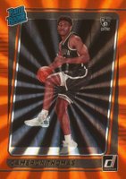 2021 Panini Donruss #203 Cameron Thomas Holo Orange Laser Basketball Card
