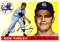 1955 Topps #38 Bob Turley Baseball Card